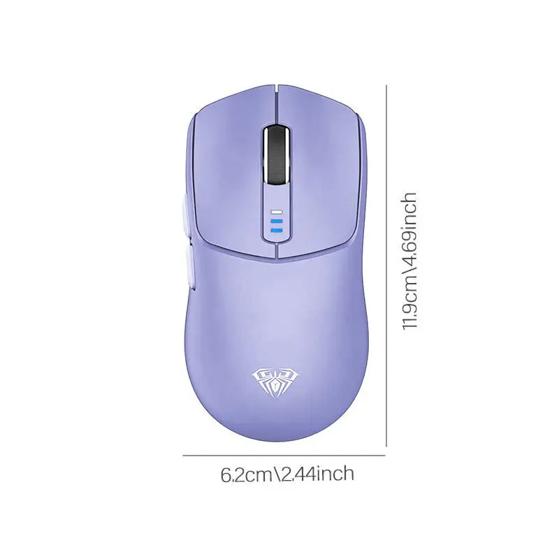 AULA SC580 Wireless Mouse for Gaming, 2.4G/Wired Mode Switch Gaming Mouse with Anti-Slip Sticker for Summer, Bluetooth-Compatible Mouse, Office Desktop Laptop Computer PC Accessories, Back to School Gifts